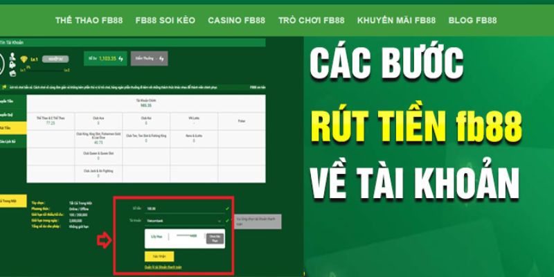 Rút tiền FB88 Phương thức rút tiền FB88 phổ biến